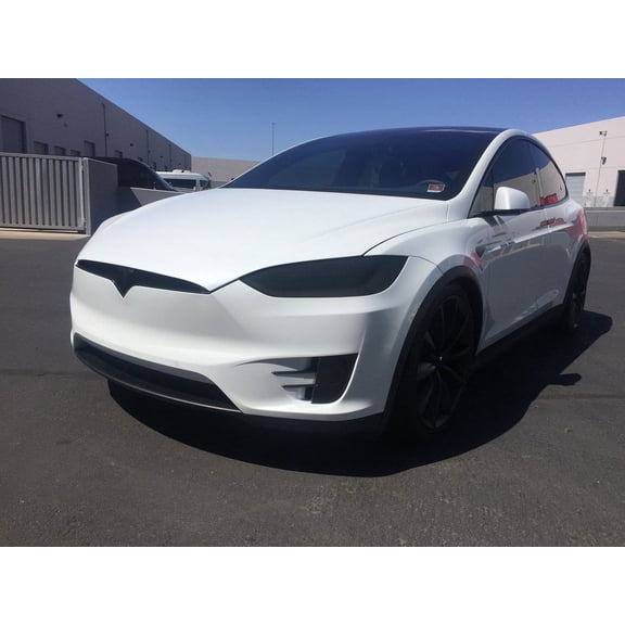 For Tesla Model X Head And Fog Lamp Tint Film Headlight Murdered Out Vinyl Overlays