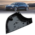 thumbnail image 1 of For Tesla Model Y 2020-2023 Left Side Door Rear View Mirror Cover Cap Matt Black, 1 of 8