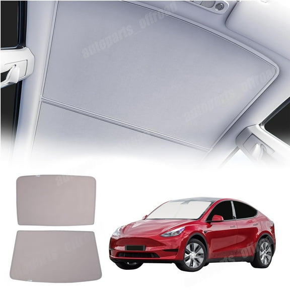 For Tesla Model Y 2020-2024 Glass Roof Sunshade UV Heat Protection