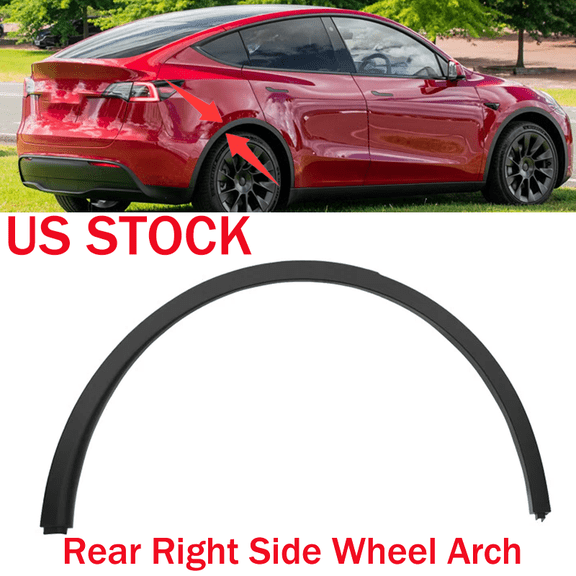 For Tesla Model Y 2020-2024 Rear Right Wheel Arch Trim Molding Fenders Eyebrow