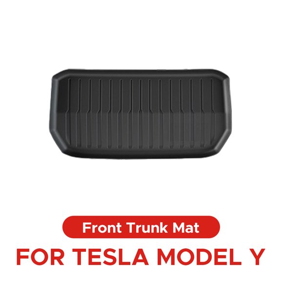 For Tesla Model Y 2021-2024 Front and Back Trunk Mat TPE Carpet Waterproof Weather-resistant Pads Up and Down Layer Mats