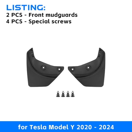 For Tesla Model Y 2024 2023 2022 2021 2020 Car Wheel Mud Flaps Splash Guards MudFlaps Front Rear Fender TPE Mudguards Protector