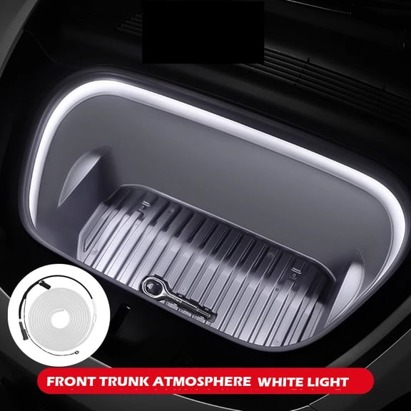 For Tesla Model Y/3 Front Trunk Light for 2021-2024 Tesla Model 3 Y Bright LED Silicone Light Yellow White Proposal Decoration