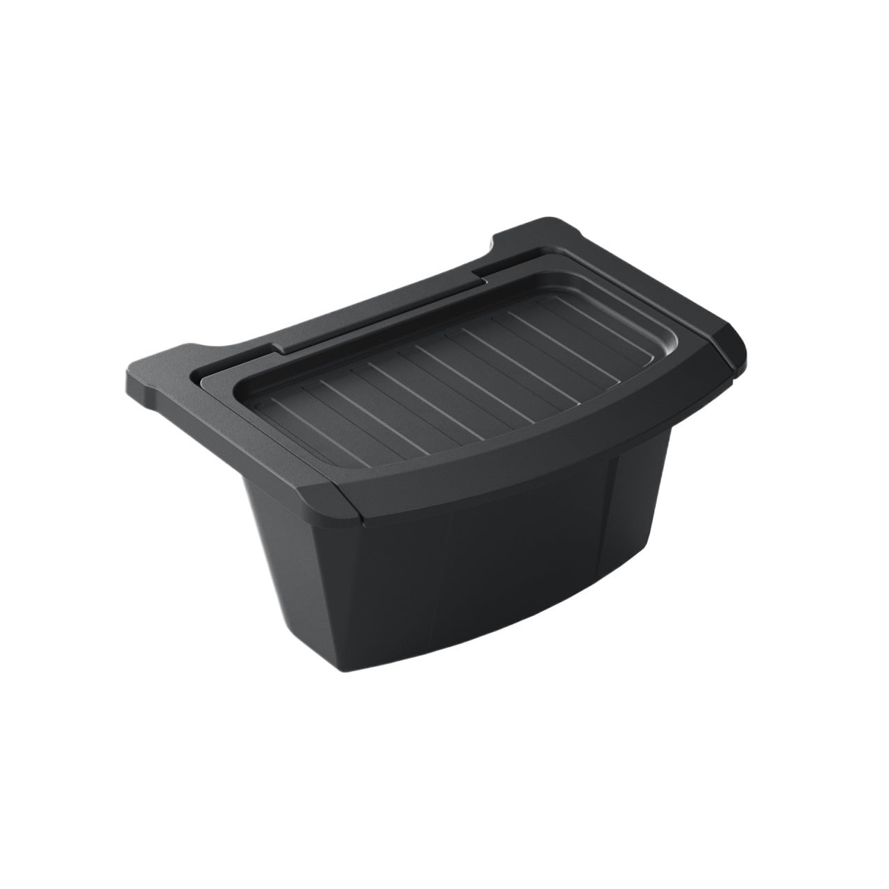 For Tesla Model Y Launch 2025 Juniper Car Armrest Rear Storage Box Tray Accessories Tidying TPE Black
