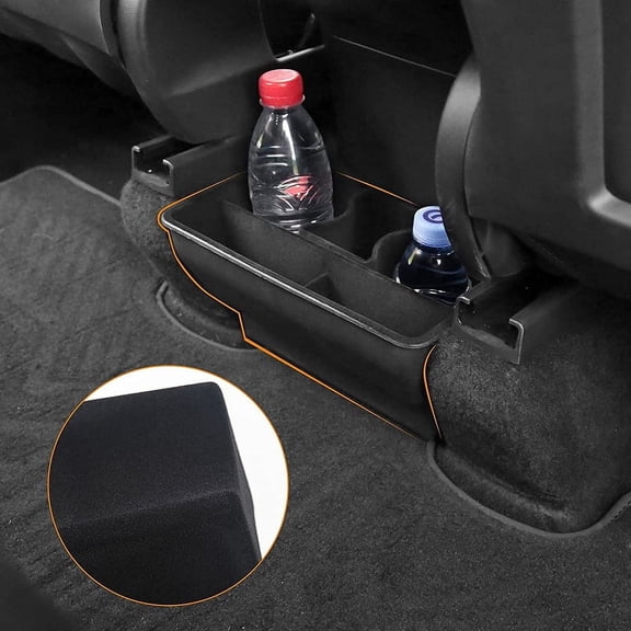For Tesla Model Y Rear Center Console Organizer Tray Flocking For Tesla Storage Box Under Rear Air Outlet Organizer
