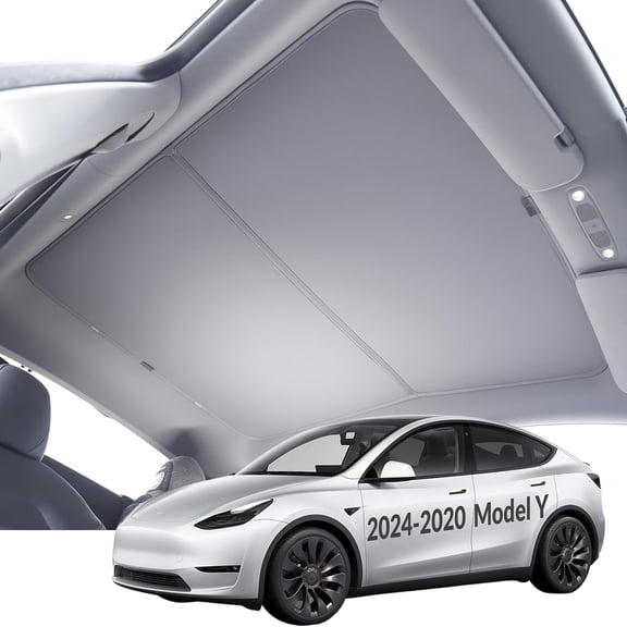 XUNXUNRA Sun Shade for Tesla Model Y Custom-Fit Front Windshield 1-Pack