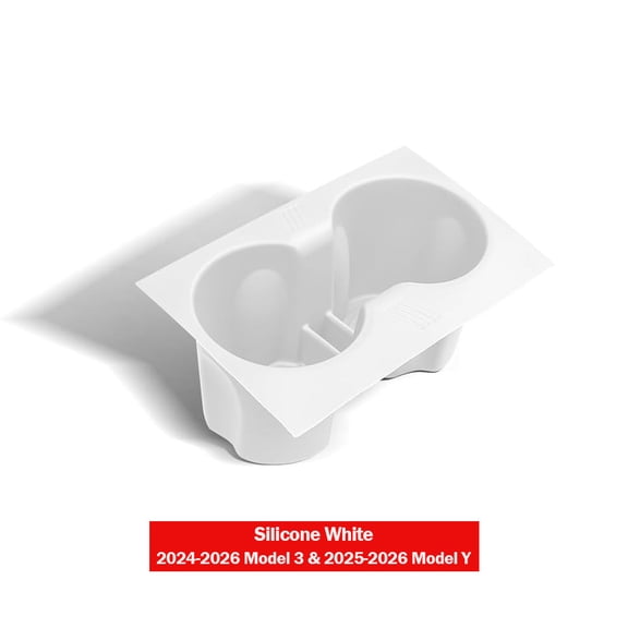 For Tesla Modle Y Juniper Center Console Cup Holder All-inclusive For Tesla Model 3 Highland 2024-2026 Silicone Non-slip Mat