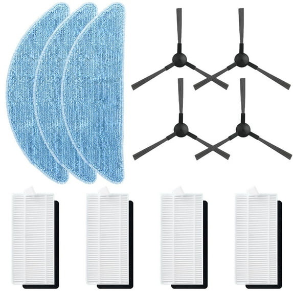 For Tesvor S7 Pro Robot Vacuum Cleaner Spare Parts Side Brush Filter Mop Cloth