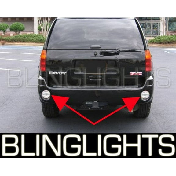For The 2002-2009 GMC Envoy Rear Blue LED Bumper Lamps Backup Reverse Lights