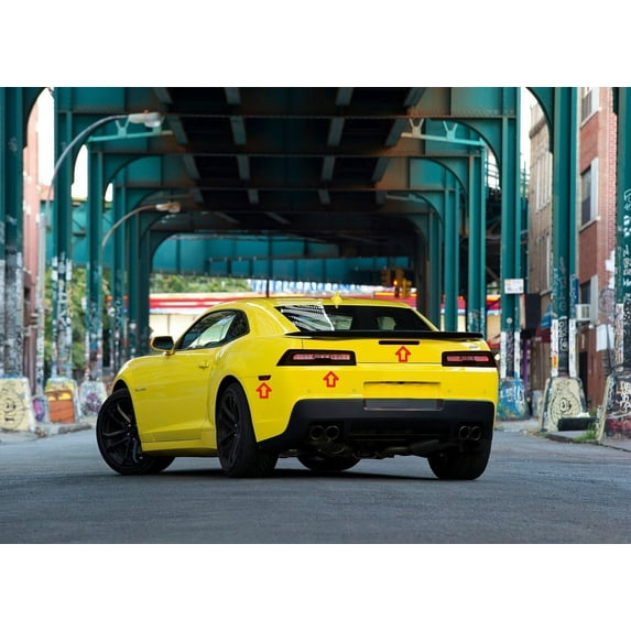 For The BlingLights Brand Tinted Film Covers for 2014 2015 Chevrolet Camaro Tail Lamps