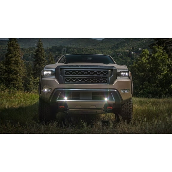 For The BlingLights LED Grill Fog Lamps for 2022 2023 2024 2025 Nissan Frontier