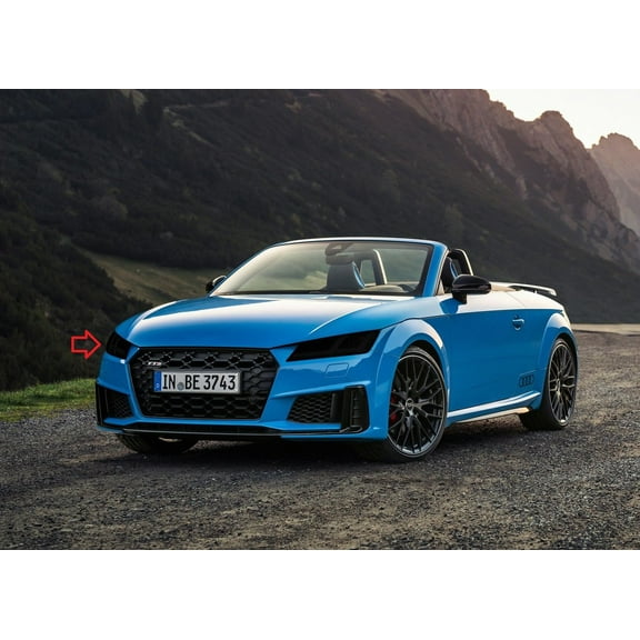 For The BlingLights Tinted Protective Headlight Film Covers for 2015-2023 Audi TT mk3 FV/8S