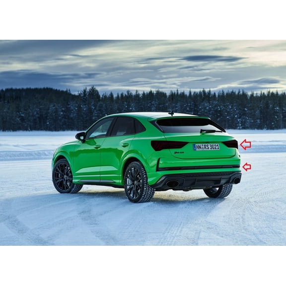 For The BlingLights Tinted Protective Taillight Film Covers for Audi RS Q3 8U F3