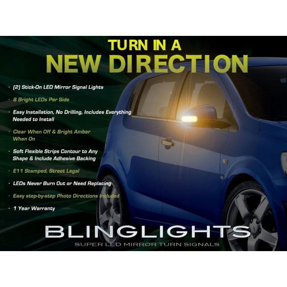 For The Chevrolet Chevy Kalos LED Side Mirrors Turnsignals Lights Turn Signals Mirror Signalers Lamps