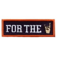 thumbnail image 1 of For The H Hand Box Logo Embroidered Iron On Patch Houston Sports Team Slogan, 1 of 2