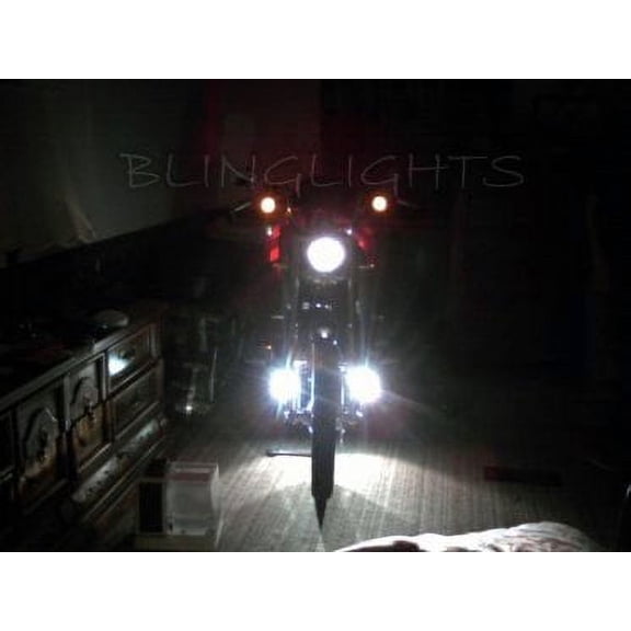 For The Harley-Davidson FLSTF Fat Boy Softail Xenon Driving Lights Fog Lamps Foglamps Foglights Kit
