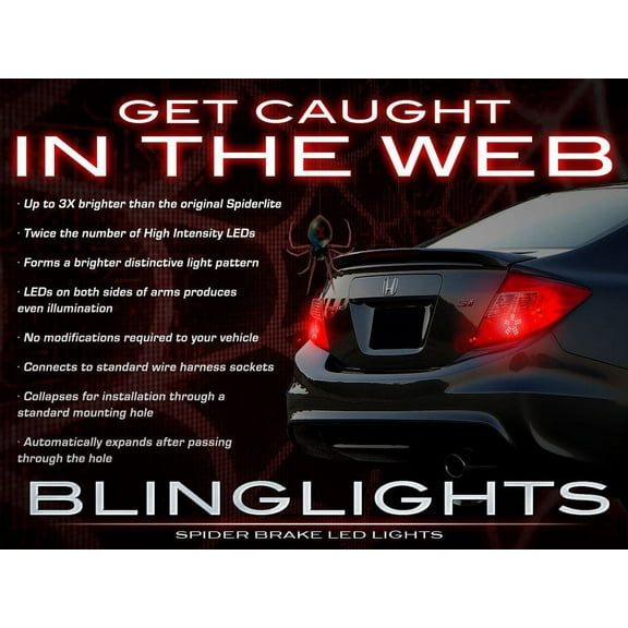 For The Honda Civic Custom LED Tail Lamps Lights Bulbs Set coupe sedan