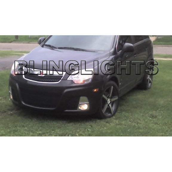 For The LED Halo Angel Eye Fog Lights for 2008 2009 2010 Saturn Vue Red Line
