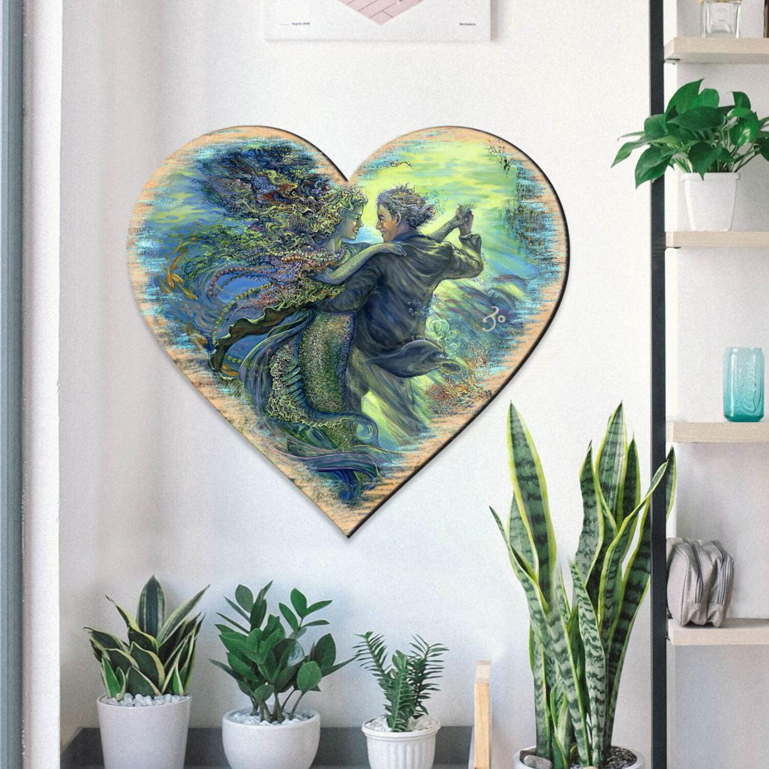 For The Love of Mermaid Coastal Outdoor Decor, Door Hanger by Josephine ...