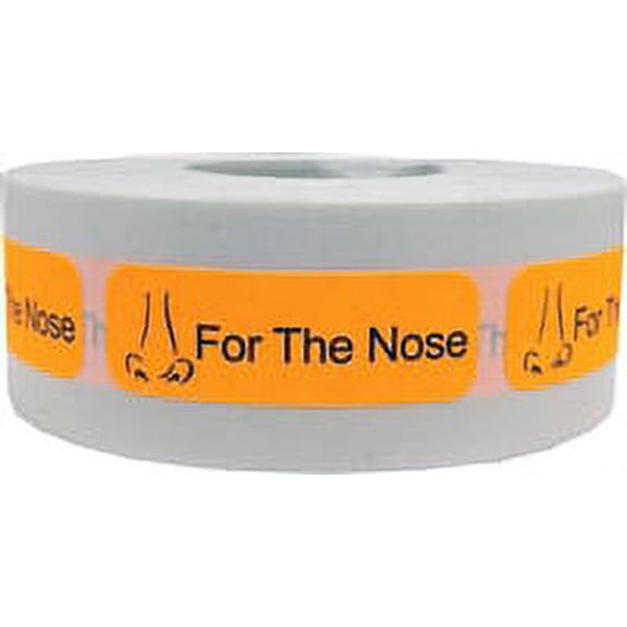 "For The Nose" Pharmacy Stickers | 0.5 x 1.5 Inches Wide | 500 Pack