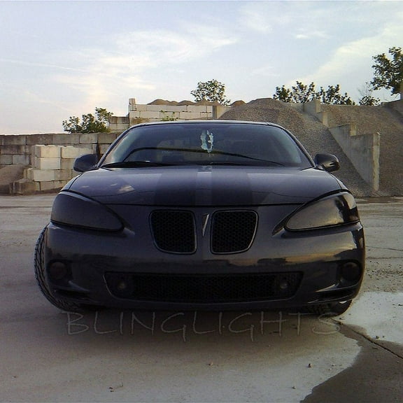 For The Pontiac Grand Prix Smoke Tint Overlays for Headlamps Headlights Head Lamps Lights Tinted Smoked Film