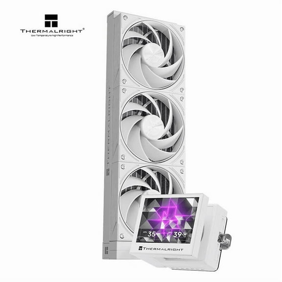 For Thermalright Stream Vision 360 white Integrated CPU Heatsink Water Cooled with Custom Display Screen for Computer Cases