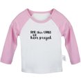 thumbnail image 1 of For This Child We Have Prayed Funny T shirt For Baby, Newborn Babies T-shirts, Infant Tops, 0-24M Kids Graphic Tees Clothing (Long Pink Raglan T-shirt, 6-12 Months), 1 of 4