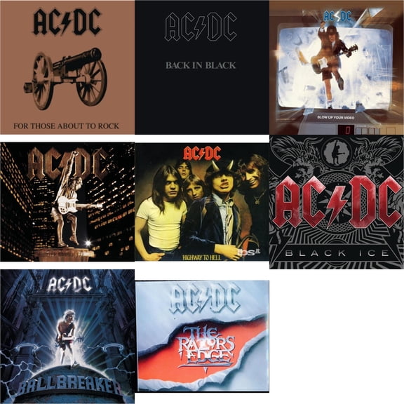 For Those About To Rock & Back In Black & Blow Up Your Video & Stiff Upper Lip & Highway To Hell & Black Ice & Ballbreaker & Razor's Edge [CD Bundle]