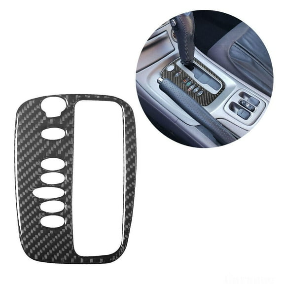 For Toyota 2000 2005 Carbon Fiber Gear Shift Console Interior Trim, Performance Fitment for Prius and Other Compatible Vehicles