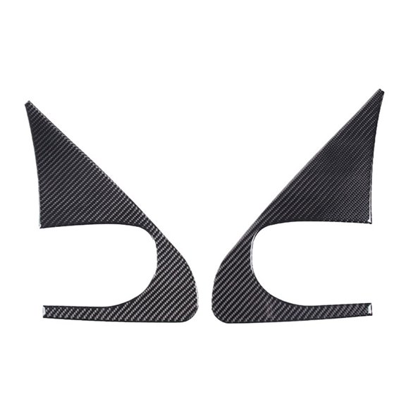For Toyota 2007-2013 Car Front A-Pillar Window Glass Triangle Cover Stickers Accessories - Soft Carbon Fiber
