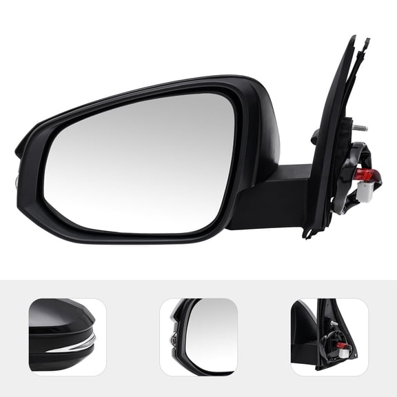 For Toyota 4 Runner 2014-2020 Door Mirror Driver Side | Power Heated | TY155EL-S Black