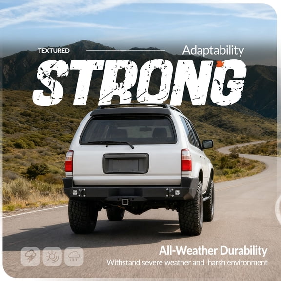 For Toyota 4Runner 1996-2002 Off-Road Rear Bumper Assembly W/ Hitch Receiver