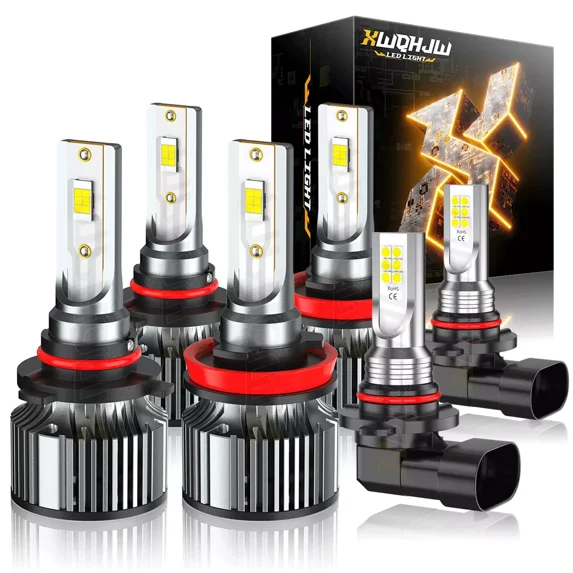 For Toyota 4Runner 2006 2007 2008 2009 LED Headlights High/Low +Fog Lights Bulbs