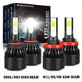 thumbnail image 1 of For Toyota 4Runner 2006-2016 2017 2018 2019 2020 Led Headlight Bulbs 9005 H11 High&Low Beam 4pcs, 1 of 11