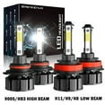 thumbnail image 1 of For Toyota 4Runner 2006-2016 2017 2018 2019 2020 Led Headlight Bulbs 9005 H11 High&Low Beam 4pcs, 1 of 15