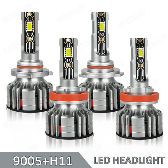 For Toyota 4Runner 2006-2019 Front LED Headlight High Low Beam Bulbs White