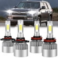 thumbnail image 1 of For Toyota 4Runner 2006-2020 Combo 9005+H11 LED Headlight High/Low Beam Bulbs, 1 of 9