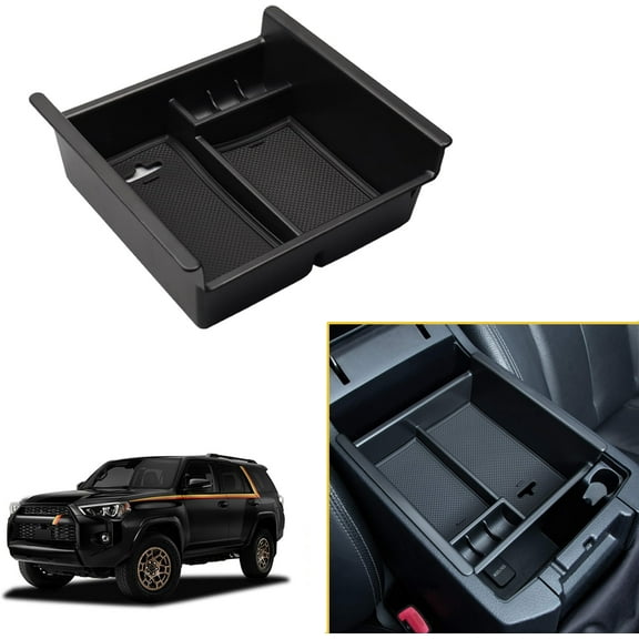 For Toyota 4Runner 2010-2024 Center Console Armrest Storage Organizer Tray
