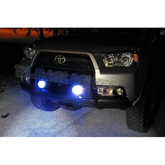 For Toyota 4Runner Blue LED Grille Driving Lights Fog Lamps