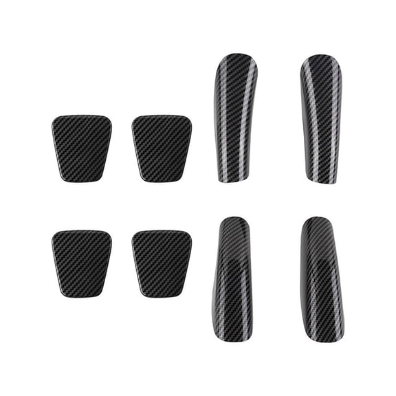 For Toyota ALPHARD 40 Series 2023+ Car Carbon Fiber Middle Door Armrest Decorative Patch Car Interior Accessories