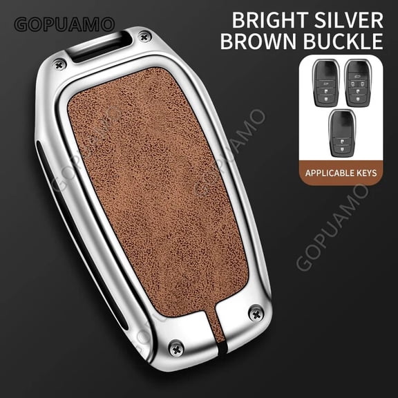 For Toyota B 2/3/5 buttons key case Hilux Innova Rav4 Fortuner Yaris Key Case Accessories Fashion Zinc alloy+leather Key Case