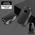 thumbnail image 1 of For Toyota B 3 buttons key case Hilux Innova Rav4 Fortuner Yaris Key Case Fashion Zinc alloy+leather Car Key Case Accessories, 1 of 9