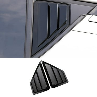 For Toyota C-HR CHR 2018 2019 2020 2021 2022 Rear Side Window Louver Decorate Cover Rear Air Vent Blinds Covers Auto Accessories (Matte Black) C