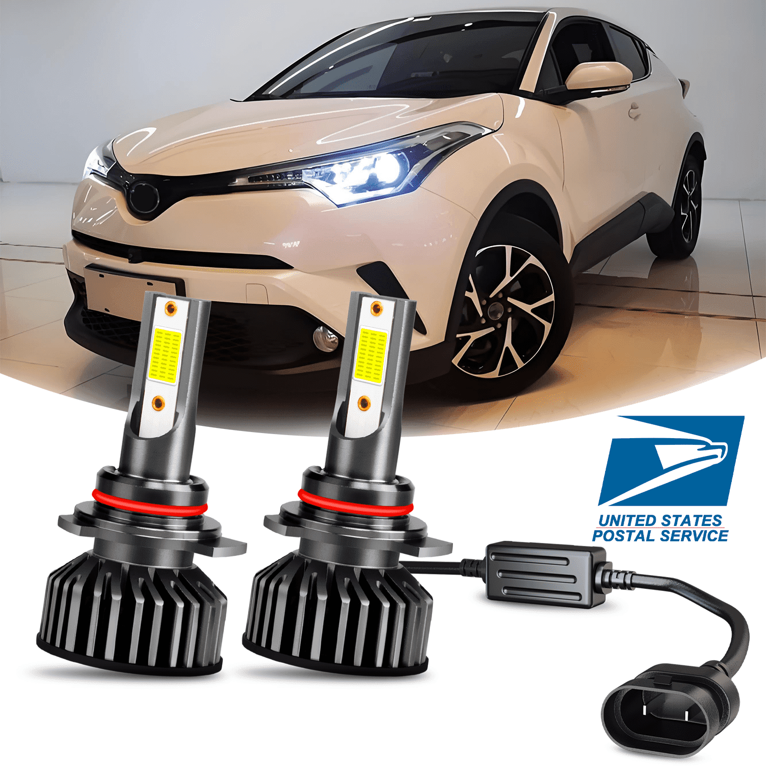For Toyota C-HR/CHR/CH-R 2018 2019 LED Headlight High/Low Beam Bulbs ...