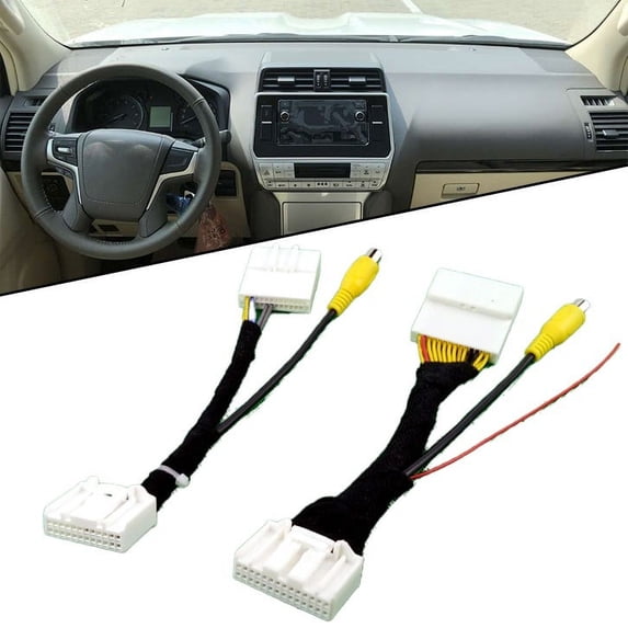 For Toyota Camera Adapter Cable Reversing Detection Line Rear Camera Cable