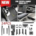 thumbnail image 1 of For Toyota Camry 06-11 Carbon fiber Black Car Interior Decor Kits Trim Sticker, 1 of 5