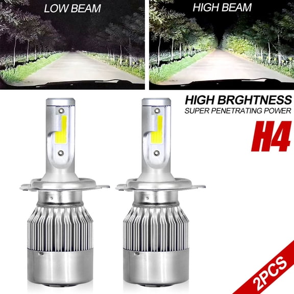 For Toyota Camry 1997-1999 2PCS H4 LED Headlight Kit High Low Beam 6000K White
