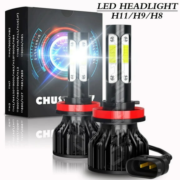 CHUSYYRAY H11 LED Headlight Low Beam Bulbs for Toyota Camry 2007-2014 6000K Pure White 2 Pack