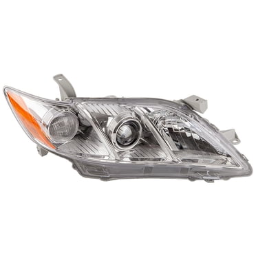 Pair Black Projector Headlights For 2007-2009 Toyota Camry – DOT Certified, Halogen, Clear Lens