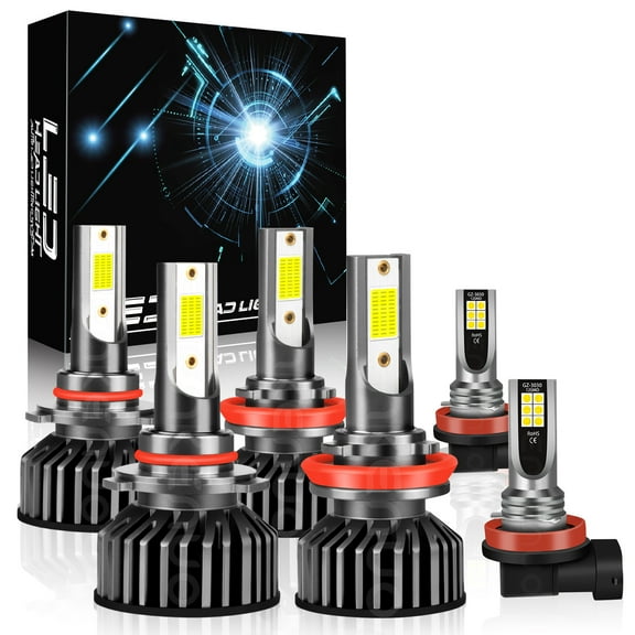 For Toyota Camry 2007-2014 Faros LED High-Low Kits de luces antiniebla 6000k